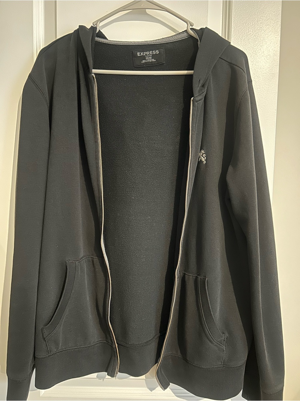 Express Black Zip Hoodie Jacket